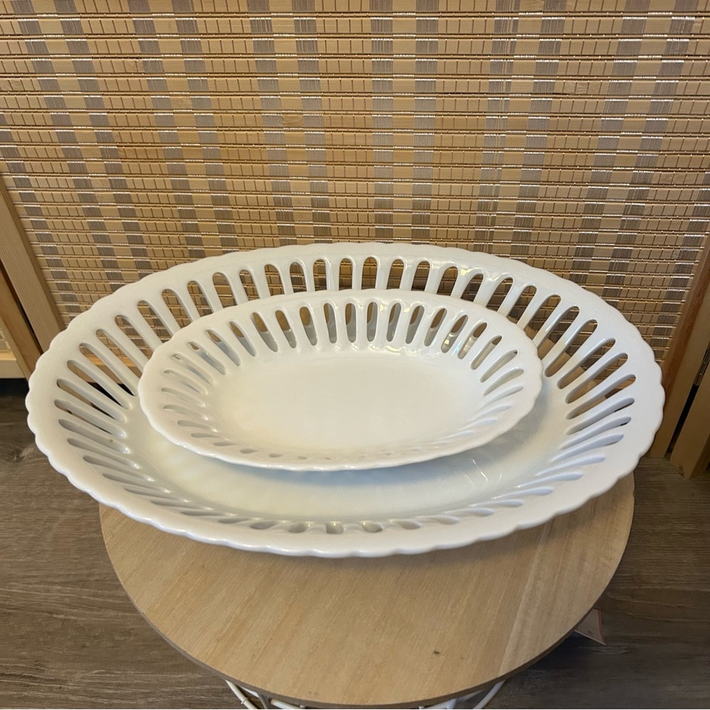 White Serving Platters
